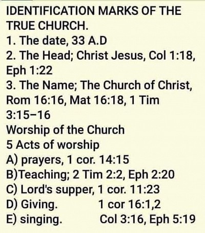 Lesson for Bible class